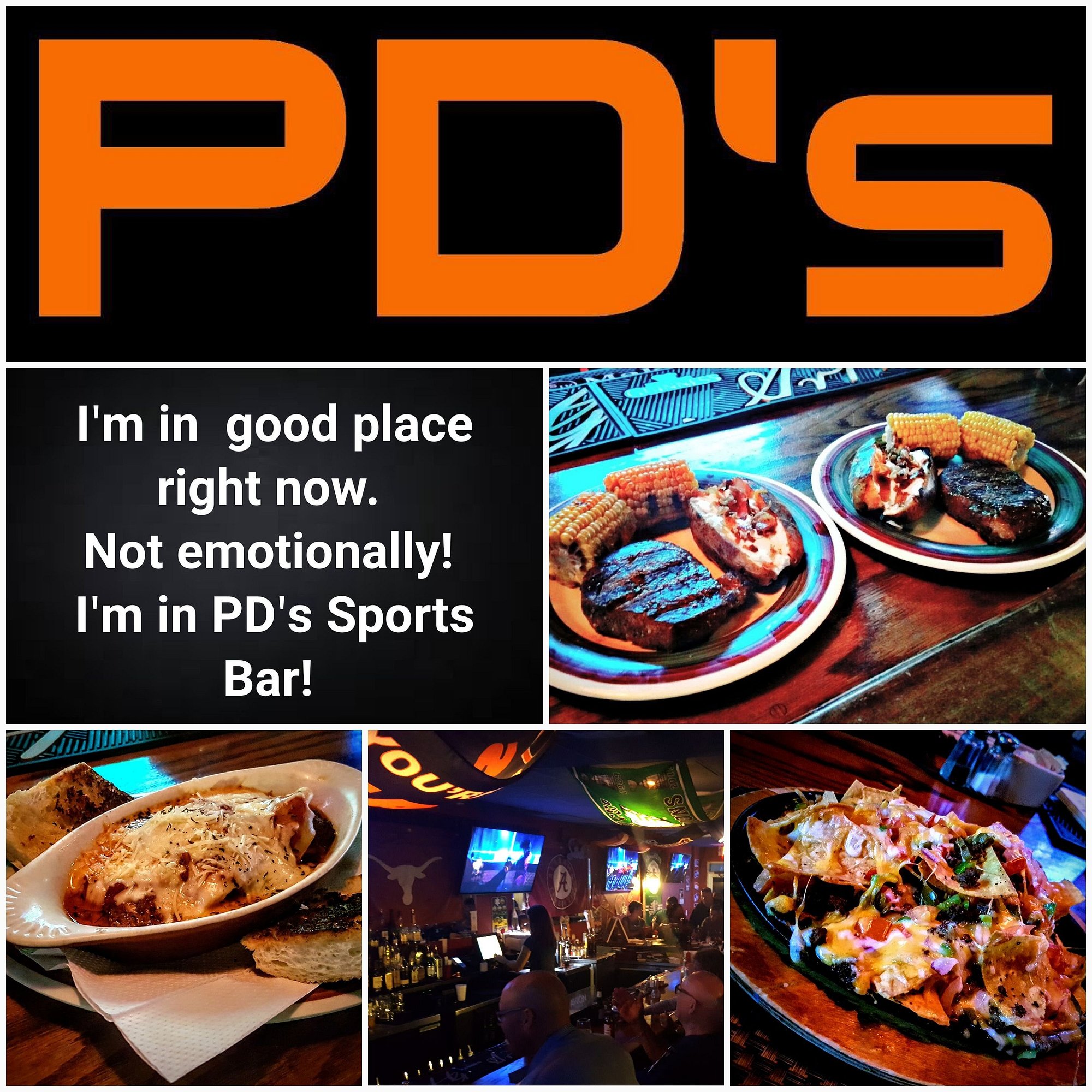 PD's Sports Bar & Grill event poster, Grand Cayman
