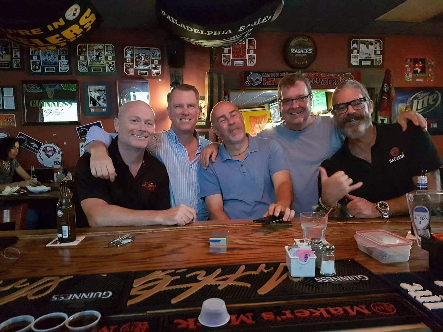 PD's legends wall, Seven Mile Beach Cayman